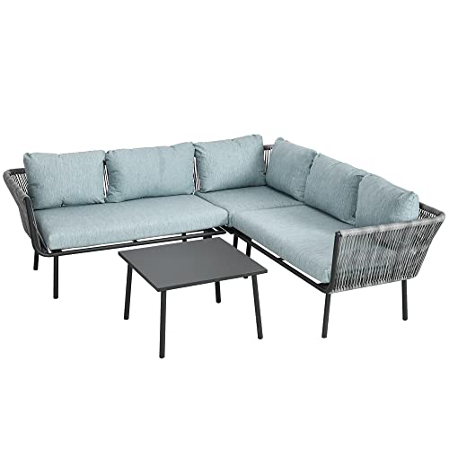 Conjunto de Jardim OUTSUNNY 84x72.5x75 cm Cinza Outsunny - Conjuntos de móveis de exterior - jardim, 84x72.5x75 cm, cinza