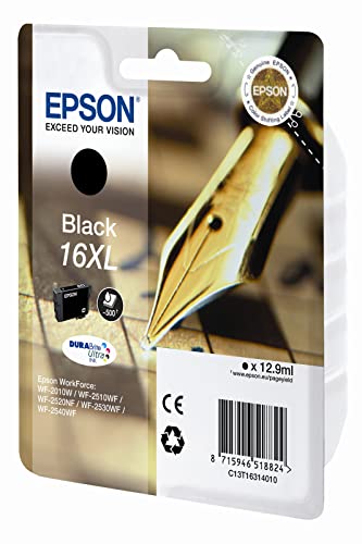 Tinteiro EPSON T1631 Preto (C13T16314012) Epson - Cartuchos de toner e jato de tinta - preto, epson, wf-2010w, wf-2510wf, wf-2520nf