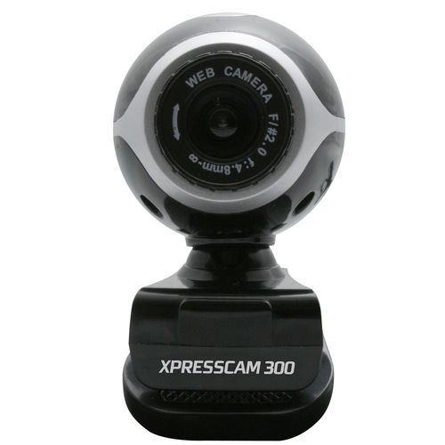 Ngs Xpresscam300 5Mp Usb 2.0 Preto Prateado Câmara de Vídeo NGS - Webcams - 5 mp, 640x480, cmos, flash não