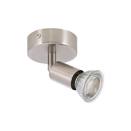 Apliques de Parede EGLO OASIS 130 (Alumínio - E27 x 1 x 60 W - Prateado) LEDKIA - Luminárias de parede - alumínio, e27, 60 W, prateado