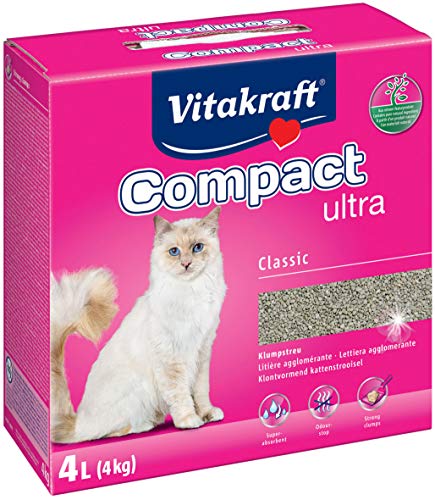 Areia para Gatos VITAKRAFT Ultra (4 Kg) Vitakraft - Areia de gato - bentonita, aglutinante, absorvente, 4 kg
