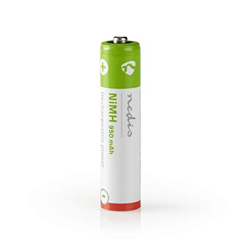 Pilha Recarregável NEDIS BanM9HR034B (Metálico) NEDIS - Baterias de uso geral - 12V, 950 mAh, AAA, preto