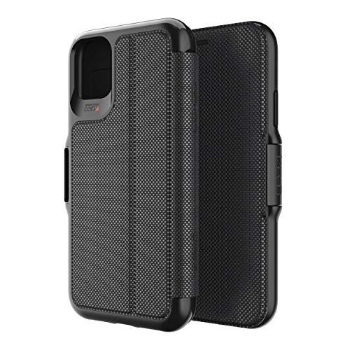Capa iPhone 11 Pro GEAR4 Oxford Eco Preto Gear4 - Peças de reposição para telemóveis - fólio, preto, policarbonato, d3o