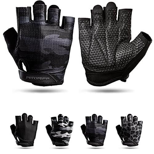 Luvas Desportivas Unisexo FITGRIFF Fitgriff Preto (L) Fitgriff - Luvas de levantamento de peso e suportes para as mãos - unisexo, fitness, treino de força, ciclismo
