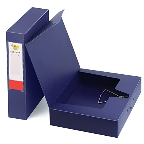 Caixa de Arquivo DONGLI 8-1 (Azul - Polipropileno) DONGLI - Arquivamento e organização - polipropileno, 8 pastas A4, tampa de fecho automático, design moderno