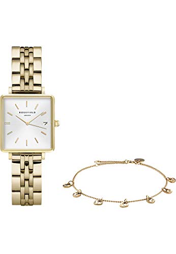 Smartwatch Rosefield Boxy XS Branco e Dourado Rosefield - Relógios - smartwatch, branco, dourado