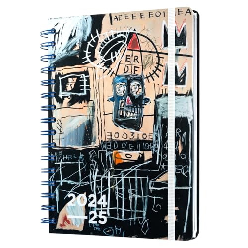 Agenda Escolar ERIK EDITORES Basquiat (A5 - 2024/2025 - Semanal - 14.8x21cm) Grupo Erik - Calendários, organizadores e planejadores - basquiat, 2024-2025, semanal, 14.8x21cm, bolsos