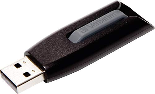 Pen USB VERBATIM Store'n'Go (Preto - 64GB) Verbatim - Pen drives usb - 64 gb, usb 3.0, leitura 100 MB/s, escrita 10 MB/s