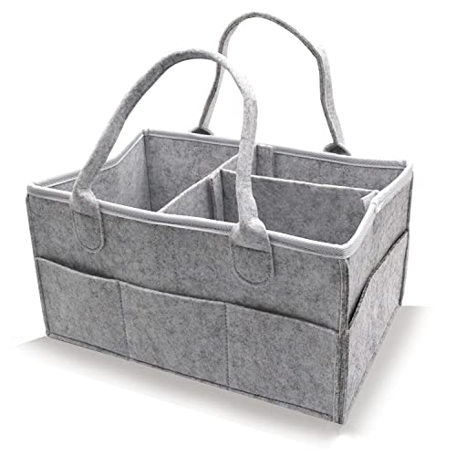 Organizador de Cesto para Bebé 3 Em 1 com Bolsas Interchangeáveis AEESRRU - Organizadores de fraldas - organizador, cesto bebé, bolsas intercambiables