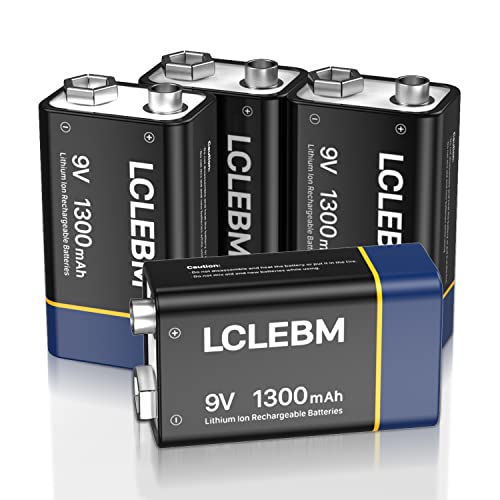 Pilhas Recarregáveis LCLEBM Bateria de 9V LCLEBM - Baterias de uso geral - recarregável, 9V
