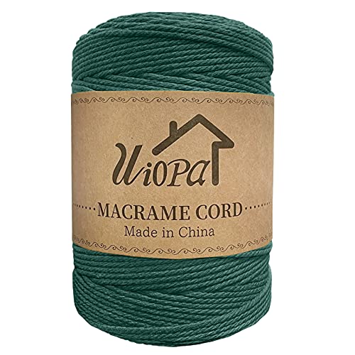 Fio de Tecido de Macrama UIOPA 3M X 300M Verde Escuro Uiopa - Fibras para artesanato - tecido, macramé, verde escuro, 300m