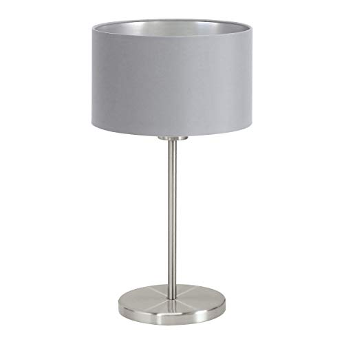 Candeeiro de mesa EGLO Maserlo | Cinzento EGLO - Luminárias - mesa, cinzento, inox mate, e27
