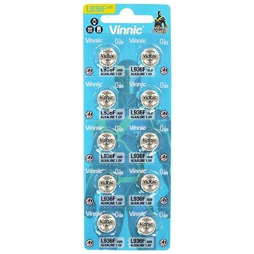 Pilha Recarregável VIMIC 10X Bateria Botões (AG9) Vinnic - Baterias de uso geral - pilha recarregável, vimic 10x, bateria botões, ag9, alcalinas, capacidade