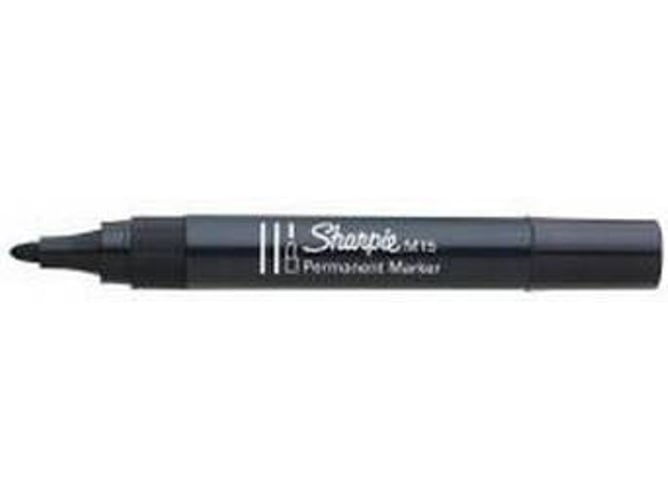 Marcador PERMANENT SHARPIE M15 Ponta Cónica Preto SHARPIE - Marcadores e marcadores de texto - ponta cónica, traço 1,8 mm, à base de água, inodoro