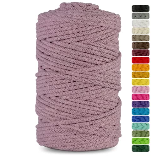Fita de Macrama NETUNO (Rosa - 3 mm x 100 m) Netuno - Barbante - macramado, algodão, rosa, 3mmx100m
