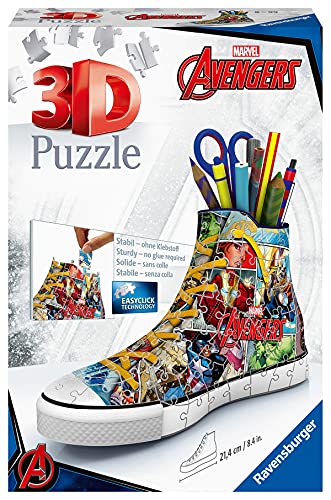 Puzzle RAVENSBURGER 3D Sneaker Marvel Avengers (Idade Mínima Recomendada: 8 anos) Ravensburger - Quebra-cabeças de encaixar - puzzle, 3D, marvel, avengers, sneaker