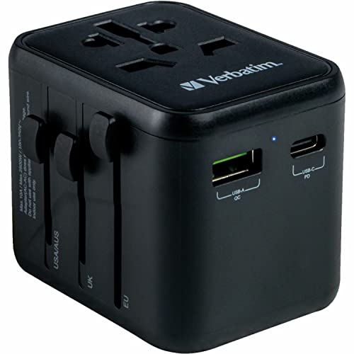 Verbatim UTA-01 adaptador de energia Interior Preto (Electricidade e Domótica) Verbatim - Conversores e adaptadores de viagem - interior, tablet, smartphone, leitor de ebooks, câmara digital