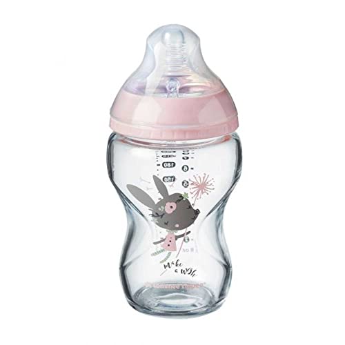 Garrafa de água tommy tippee closer to nature 250ml (Puericultura - Refeição) Tommee Tippee - Suplementos de alimentação por sonda - vidro, 250ml, anticoágulas, fácil de limpar