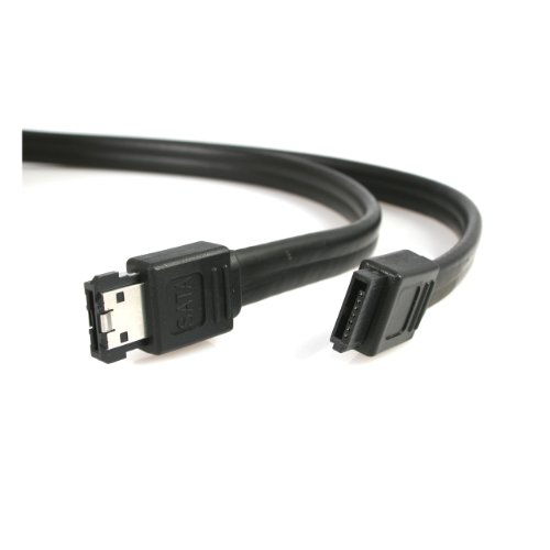 Cabo de Dados STARTECH (SATA - 1.8 m - Preto) STARTECH.COM - Acessórios de computador - 1.8 m, sata, preto, esata