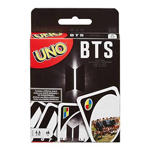 Jogo de cartas MATTEL Unos Bts (7 anos) Mattel Games - Jogos de cartas - cartas, 7 anos, fácil de aprender, 108 cartas