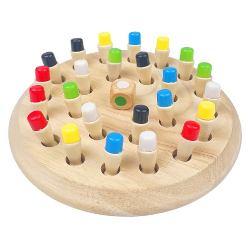 Jogo Didático TEKENEWBSE Memory Chess (Idade Mínima: 3) tekenewbse - Brinquedos - madeira, cores, figuras, instruções