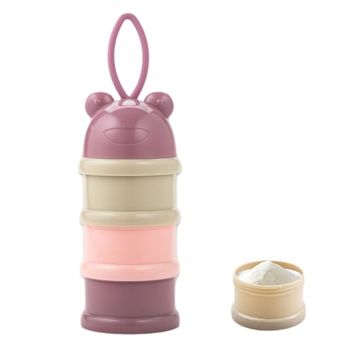 Dispensador de Leite em Pó NATUCE Rosa Natuce - Móveis para bebês e crianças pequenas - dispensador, leite em pó, compartimentos, asa, pendurar