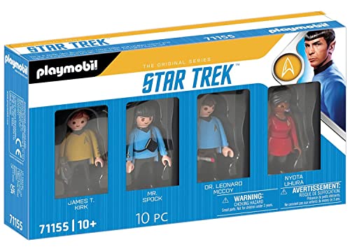 Playmobil Star Trek: A Equipe (Idade Mínima Recomendada: 6 anos) PLAYMOBIL - Brinquedos - playmobil, star trek, capitão kirk, spock, uhura, dr mccoy, acessórios, brincar, histórias