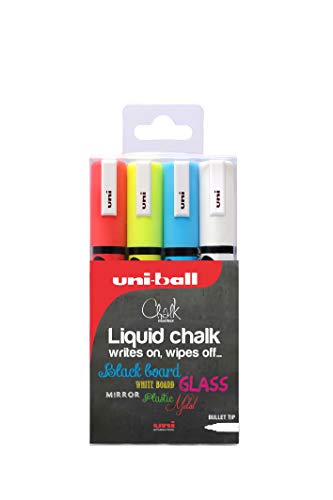 Caneta de Feltro UNI BALL Chalk Liquid Ink UNI-BALL - Marcadores e marcadores de texto - caneta, feltro, uni-ball, chalk, tinta líquida, removível
