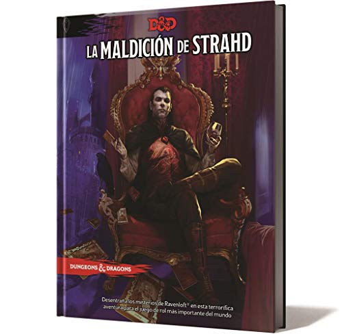 Jogo de tabuleiro ASMODEE La Maldición de Strahd (14 anos) Dungeons & Dragons - Livros - jogo tabuleiro, asmodee, La Maldicion de Strahd, 14 anos, aventura, 2-5 jogadores