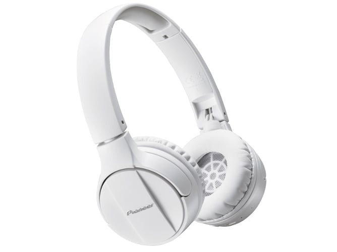Auscultadores Com fio PIONEER SE-MJ553BT (On Ear - Branco) Pioneer - Fones de Ouvido com Microfone - binaural, fita de cabeça, branco, com fios