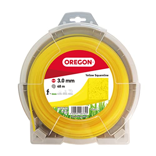 Fio Amarelo Quadrado OREGON 3Mm X 48M 69-420-Y Oregon Tool - Acessórios para aparadores de erva - 3mm, 48m, amarelo, resistente