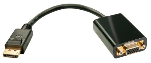Adaptador LINDY (DisplayPort - VGA e USB - Preto) Lindy - Adaptadores de cabos de áudio e vídeo - displayport, vga, usb, 2560x1600, full hd