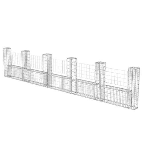 Vedação de Arame VidaXL em Forma de U 570X20X100 Cm vidaXL - Móveis de exterior - vedação, arame, vidaxl, forma u, 570x20x100 cm