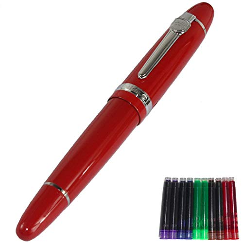 Caneta de Tinta Permanente JINHAO 159 Vermelho Jinhao - Canetas - caneta, tinta permanente, jinhao 159, vermelho