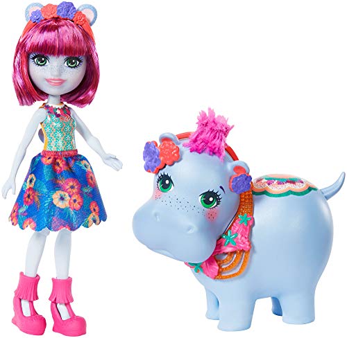 Boneca ENCHANTIMALS Hedda Hippo e Lago (Idade Mínima: 3 Anos) Mattel - Bonecas - boneca, enchantimals, hedda hippo, lago, idade mínima 3 anos, articulados