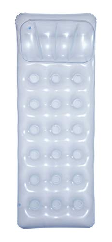 Flutuador Insuflável BESTWAY (Piscina - Cinza) Bestway - Colchões e espreguiçadeiras de piscina - estrutura em vinil, almofada, duas câmaras, 90 kg