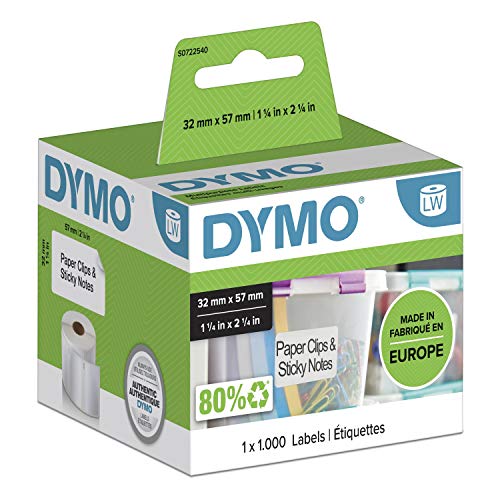 DYMO LW-1000 etiqueta autocolante Branco (Classificação e Arquivo) DYMO - Fitas de etiquetas e recargas - autocolante, branco, classificação, arquivo