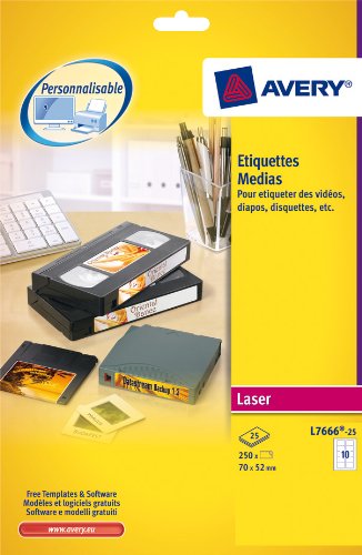 Etiqueta para Impressão AVERY L7666-25 AVERY Zweckform - Papel de impressora e copiadora - impressão, etiqueta