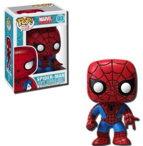 Figura FUNKO Pop! Marvel: Spiderman- Bobble Head Funko - Bonecos de ação e brinquedo - vinil, Spiderman, bobble head, 9 cm