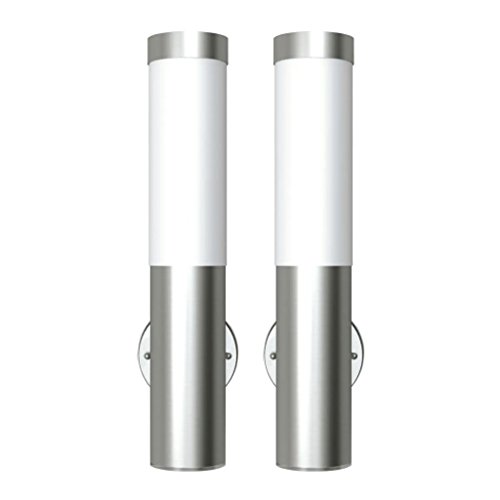 Candeeiro de Parede VIDEAXL Metal (Prateado - E27 - 1 x 60 W) vidaXL - Luminárias Decorativas - metal, prateado, e27, 1 x 60 w