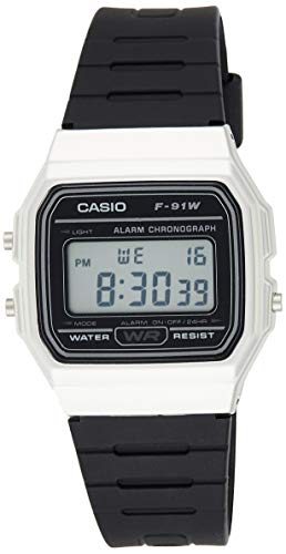 Relógio Homem CASIO Edifice F-91W-1EVEF (Prateado) Casio - Relógios - prateado, unissexo, cronómetro, alarma diária