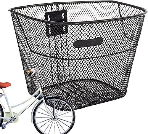 Cesta Frontal Metallica Desmontável e Ajustável Altura 42/45cm ded - Cestas de bicicleta - metal, desmontável, ajustável, 42/45cm