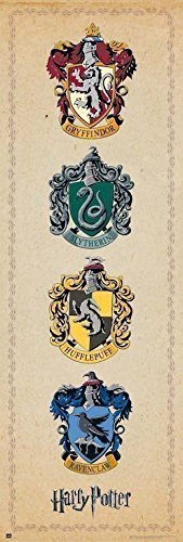 Poster HARRY POTTER Emblems 53x158cm (Póster) Grupo Erik Editores - Pósteres, impressões e arte visual - Harry Potter, emblems, 53x158cm