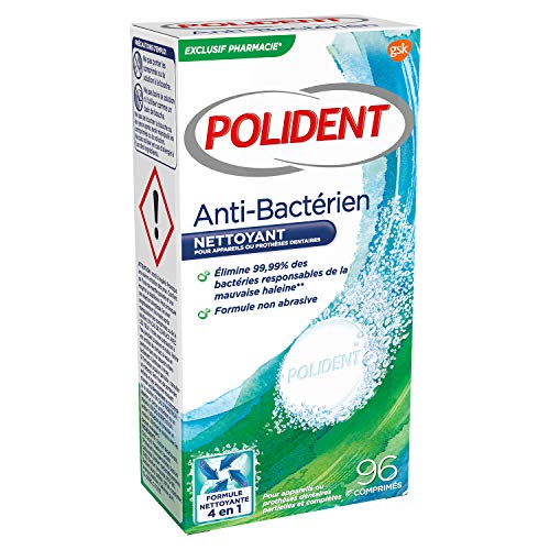 Polident Corega Anti-Bacteriana 96 Tabletas GSK - Cuidados com a higiene oral - anti-bacteriana, 96 tabletes