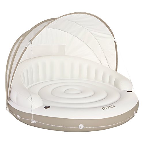 Piscina Insuflável INTEX Canopy Island (Azul) INTEX - Colchões e espreguiçadeiras de piscina - insuflável, canopy, azul