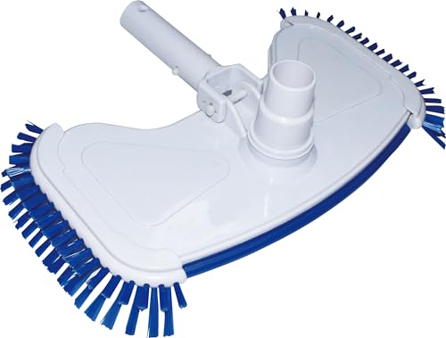 Escova Limpa Fundo para Piscinas DPOOL DP-MA-01 (Branco - 60x30 cm) AQUAPOOL CHEMICAL - Aspiradores e varreduras de piscina - plástico, 60x30 cm, limpa fundo