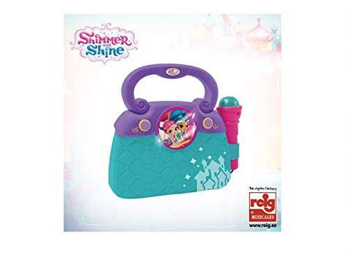 Mala de Brincar SHIMMER & SHINE com Microfone REIG - Eletrônicos falsos - microfone, música, luzes, compartimento