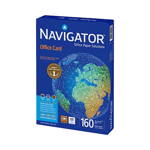 Papel para Impressão NACON NAVI-0001-001 NAVIGATOR - Papel de impressora e copiadora - 160g/m², a4, 250 folhas, laser