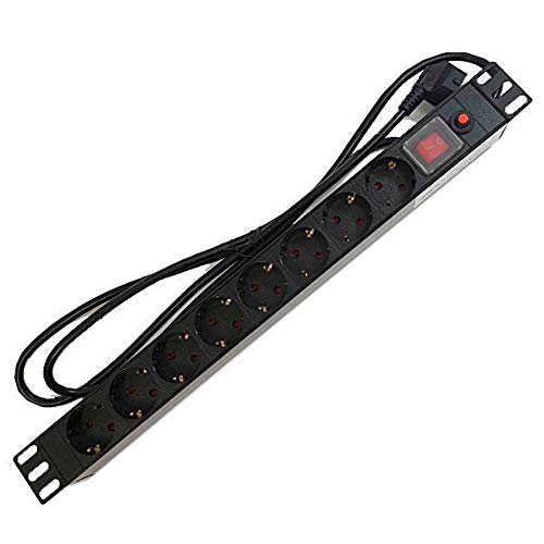 PDU POWERGREEN RAC-00009 (8 Tomadas - 1.800 W) PEPEGREEN - Filtros de linha e supressores de surtos - 8 tomadas, 1.800 W