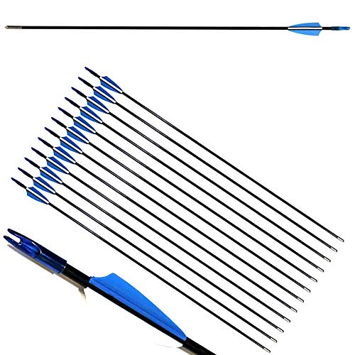 Flechas de Fibra de Vidrio ZSHJG (12 peças) SHJG factory - Setas e flechas - fibra de vidro, 12 peças, 80 cm, 6 mm